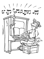 A coloring page of piet piraat